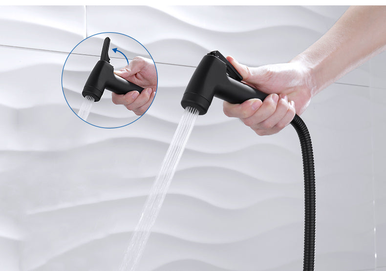 Bathroom cleaning nozzle spray