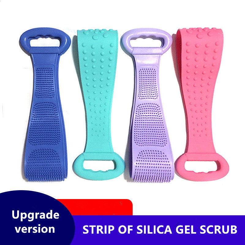 Silicone Scrub Bath Brush Strip Massage Back Rubs