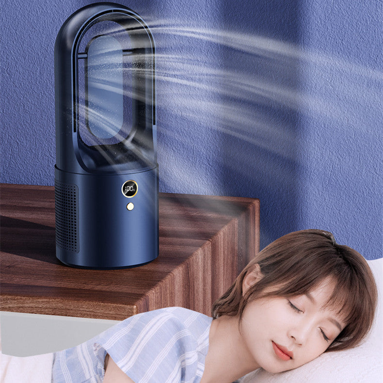 Small Household Usb Charging With Leafless Fan And Lamp Night Light