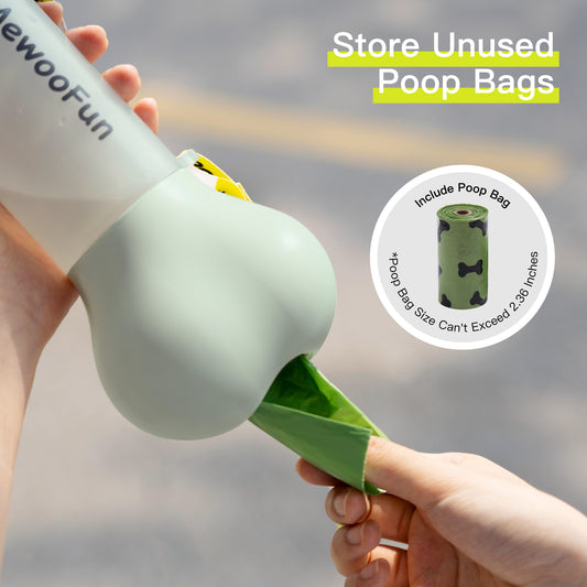 Pet Dog Water Bottle Feeder Bowl Poop Bag